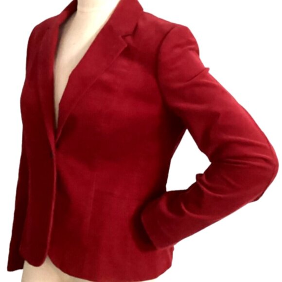 “346” Brooks Brothers Corduroy Blazer Jacket Sz 8 Red #270L - Picture 5 of 10